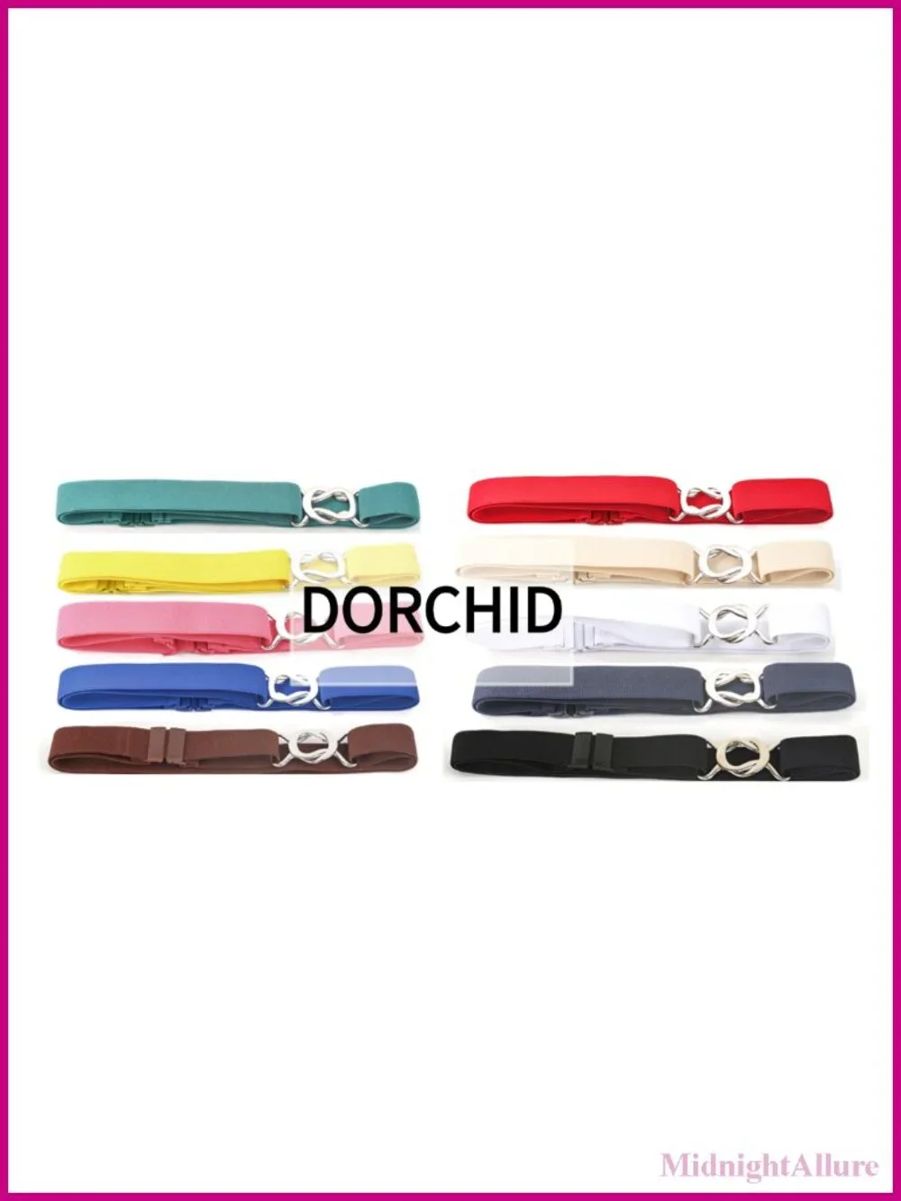Skinny Elastic Belt Adjustable Waist Belt for Dresses Jeans